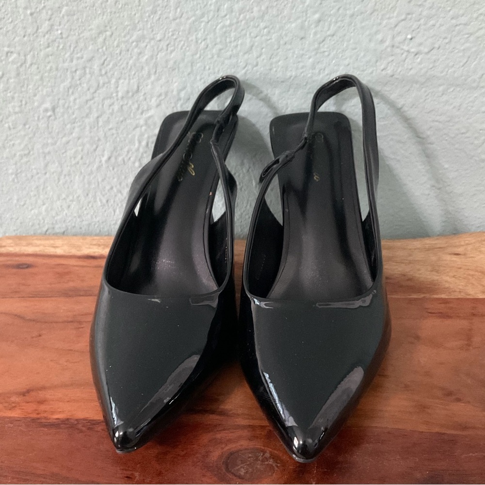 Black Slingback Heels